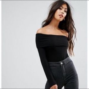 5/$25 Asos Foldover Long Sleeve Top